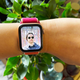 An example of the Portrait watch face on an Apple Watch